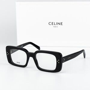 Celine 3 DOTS Women Eyeglasses Black Rectangle CL50163I 001 NEW AUTHENTIC
